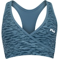 Top Fitness sem Bojo Fila Baixa Sustentação Line Movement Adulto AZUL