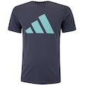 Camiseta Masculina adidas Manga Curta Essentials Logo AZUL ESCURO