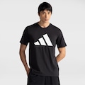 Camiseta Masculina adidas Manga Curta Essentials Logo PRETO/BRANCO