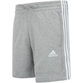 Bermuda Masculina adidas 3 Stripes French Terry CINZA/BRANCO