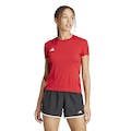 Camiseta Feminina adidas Manga Curta Adizero Essentials VERMELHO