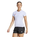 Camiseta Feminina adidas Manga Curta Adizero Essentials ROXO CLARO