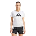 Camiseta Feminina adidas Manga Curta Run It BRANCO