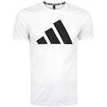 Camiseta Masculina adidas Manga Curta Run It BRANCO