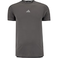 Camiseta Masculina adidas Manga Curta D4T Heat Ready MARROM ESCURO