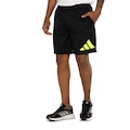 Bermuda Masculina adidas Big Logo PRETO/VERDE CLA