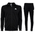 Conjunto de Agasalho Masculino adidas Essential 3 Stripes PRETO