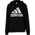 Blusa de Moletom Feminina adidas com Capuz Big Logo PRETO/BRANCO