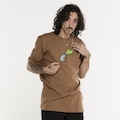 Camiseta HUF Manga Curta Starters SS MARROM/MARROM CLA