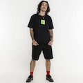 Camiseta HUF Manga Curta Set Box SS PRETO