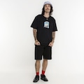 Camiseta HUF Manga Curta Fishtankin SS PRETO