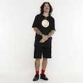Camiseta HUF Manga Curta All Fresco SS PRETO