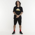 Camiseta HUF Manga Curta On The COB S/S PRETO