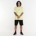Camiseta HUF Manga Curta Mo SS VERDE CLA/VERDE