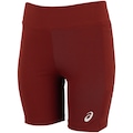 Bermuda Baixa Compressão Feminino ASICS Cós Baixo VINHO