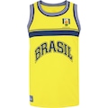 Camiseta Regata Unissex CBB Retrô 1994 Basquete Brasil AMARELO