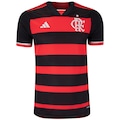Camisa do Flamengo I 24 adidas Masculina Torcedor VERMELHO/PRETO