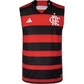 Camiseta Regata do Flamengo adidas Masculina Comissão VERMELHO