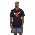Camiseta do Chicago Bulls Nike Masculina Essentials Logo SS PRETO