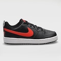 Tênis Infantil Nike Court Borough Low Recraft PRETO