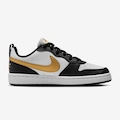 Tênis Infantil Nike Court Borough Low Recraft PRETO/OURO
