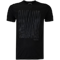 Camiseta Masculina ASICS Manga Curta Antiodor Estampa Treino PRETO/CINZA