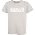 Camiseta Infantil ASICS Manga Curta Casual Cava Tradicional CINZA CLARO