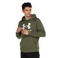 Blusão Masculino Under Armour Fleece VERDE/BRANCO