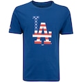 Camiseta dos Los Angeles Dodgers New Era MLB Masculina Core USA AZUL