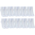 Kit 10 Pares de Meias Respirável Invisível Tamanho 34-38 Casual Oxer Adulto BRANCO
