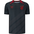 Camisa Pré-Jogo do Athletico-PR 24 Umbro Masculina CINZA ESCURO/PRETO