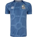 Camisa Pré-Jogo Santos 24 Umbro Masculina AZUL/AZUL ESC
