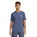 Camiseta Masculina adidas Manga Curta Mescla AZUL