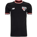 Camiseta do São Paulo New Balance Masculina 24 Retrô PRETO