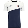 Camiseta de Viagem do São Paulo 24 New Balance Masculina CINZA CLA/AZUL ESC
