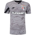 Camisa de Goleiro do São Paulo 24 New Balance Masculina PRETO/CINZA