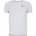 Camiseta Masculina On Running Manga Curta Performance-T BRANCO/CINZA