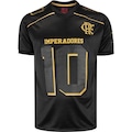 Camiseta do Flamengo Braziline Masculina Feather PRETO