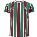 Camiseta do Fluminense Braziline Masculina Cano VINHO/BRANCO