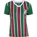 Camiseta do Fluminense Braziline Feminina Volcano VINHO/BRANCO