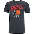 Camiseta do Chicago Bulls Masculina NBA Air Ball PRETO MESCLA