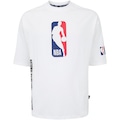 Camiseta Masculina NBA Manga Curta Logoman NB384 OFF WHITE