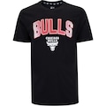 Camiseta do Chicago Bulls Masculina NBA Metall PRETO