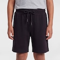 Opção de cor PRETO de Bermuda de Moletom Infantil Oxer Bolso Selado