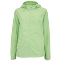 Jaqueta Corta-Vento Feminina Oxer com Capuz Bloqui VERDE CLARO