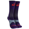 Meia Para Corrida Rally Crew 5k Cano Alto Tamanho 34-38 ASICS Adulto ROXO/LARANJA
