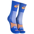 Meia Para Corrida Rally Crew 5k Cano Alto Tamanho 39-44 ASICS Adulto AZUL/LARANJA