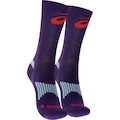 Meia de Corrida ASICS Rally Crew Cano Alto Adulto ROXO/LARANJA