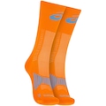 Opção de cor LARANJA/AZUL CLARO de Meia Para Corrida Rally Crew 5k Cano Alto Tamanho 39-44 ASICS Adulto