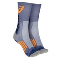 Meia Para Corrida Rally Crew 5k Cano Alto Tamanho 39-44 ASICS Adulto AZUL CLA/LARANJA